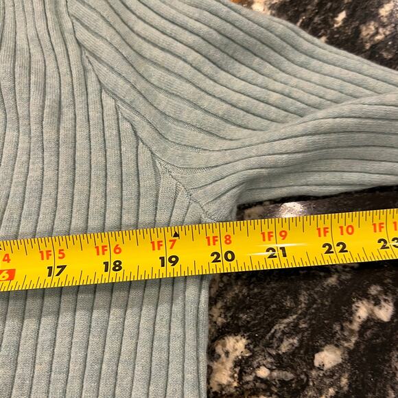 NWT A New Day Women's Seafoam Green Ribbed Lightweight Cardigan Sweater - XXL - Picture 7 of 8